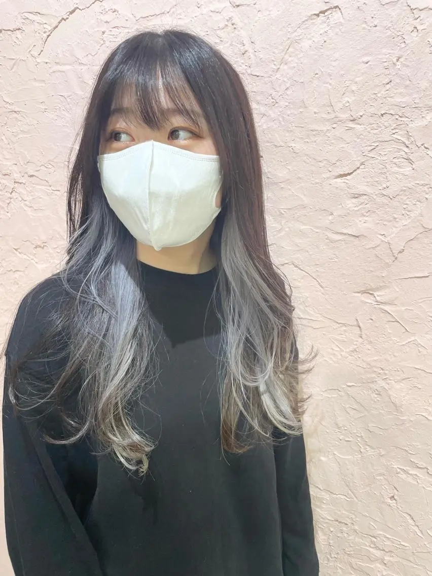 ロング カラー パーマ ヘアアレンジ ヘアカラー 野町好花 レイヤー/髪質改善のヘアスタイル