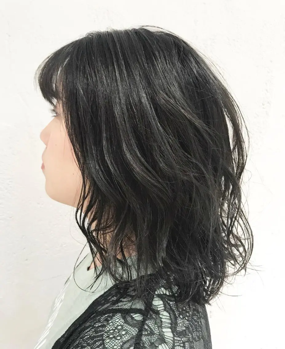 セミロング カラー ヘアアレンジ マツエク・マツパ 透明感カラー ハイライトカラー ハイライト 韓国ヘア/レイヤー /透明感カラー❤️のヘアスタイル