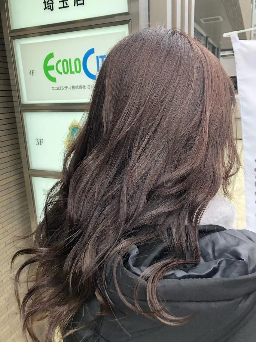 カラー 縮毛矯正 髪質改善 韓国風レイヤー 吉田のヘアスタイル