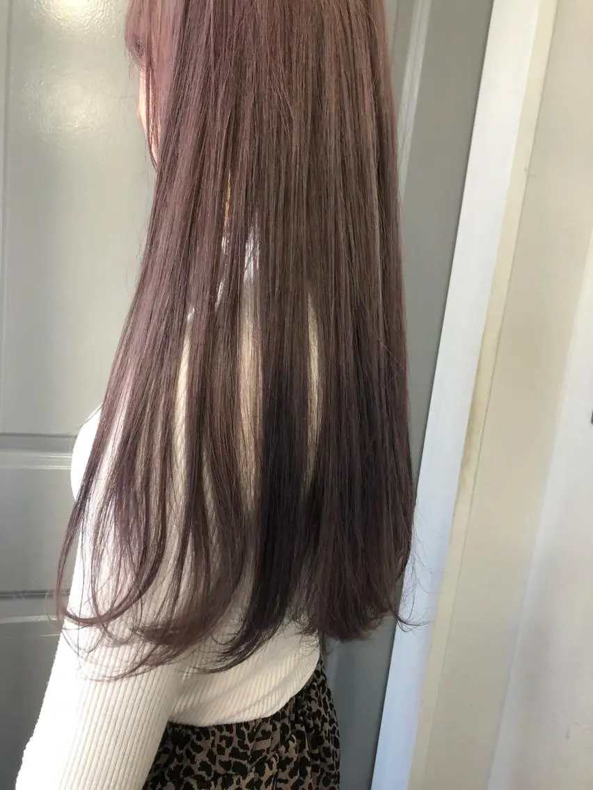 ロング カラー ハイトーンカラー パープルカラー ロング Pia ツボイ ケイタのヘアスタイル