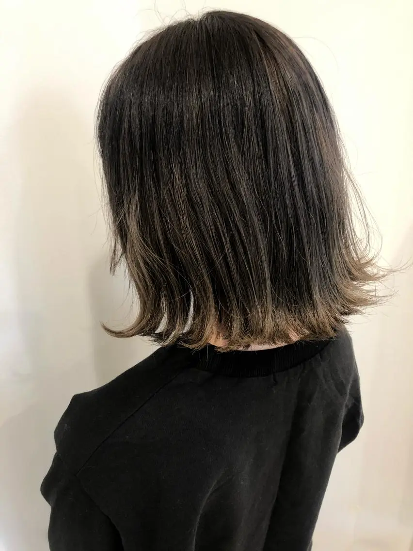 ミディアム カラー グラデーションカラー ヤマモト マイのヘアスタイル