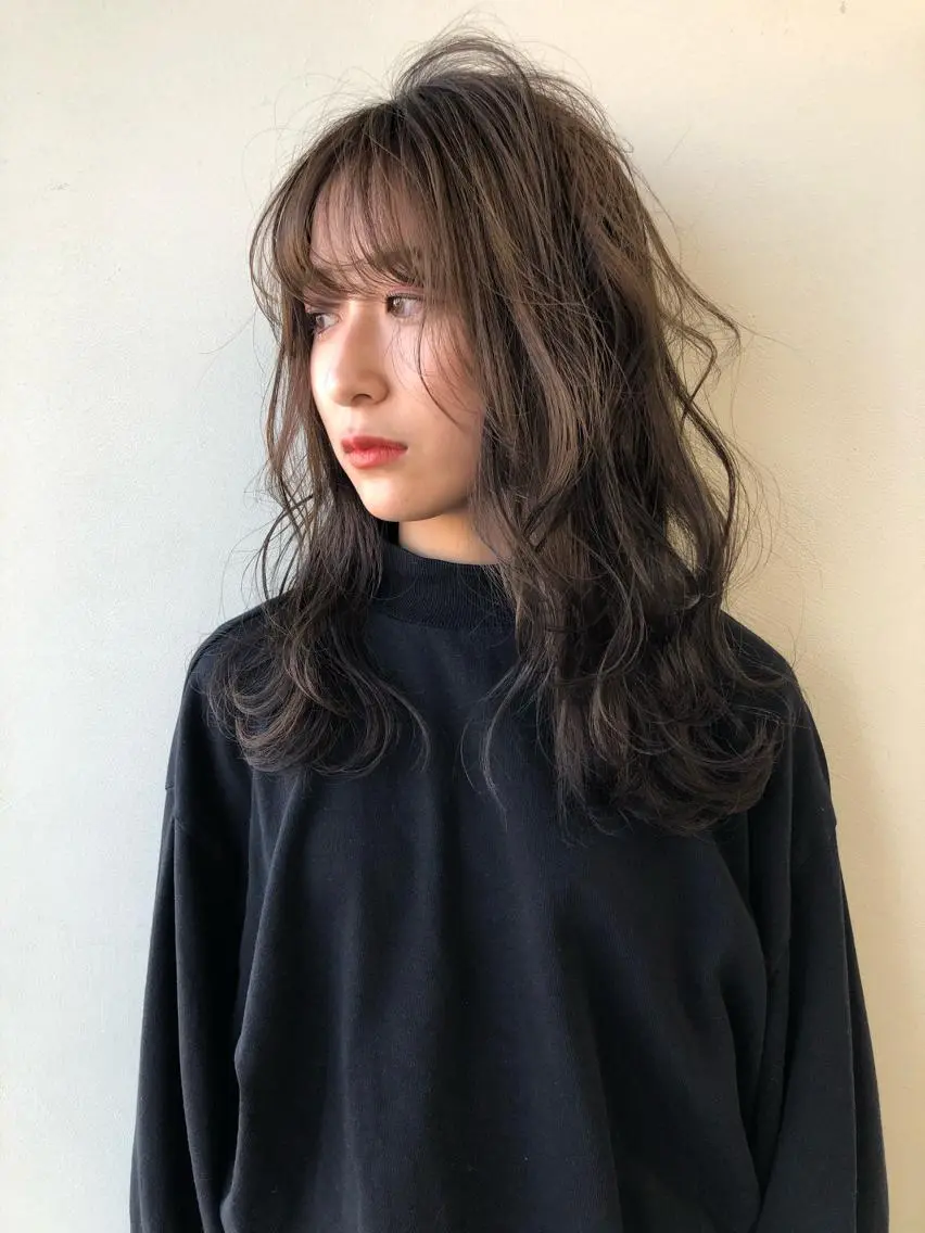セミロング ヘアカラー 小澤大輔 YOLO hairのヘアスタイル