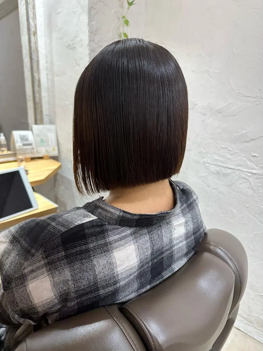 ショート カラー 髪質改善 縮毛矯正/ レイヤー/銀座/本木のヘアスタイル
