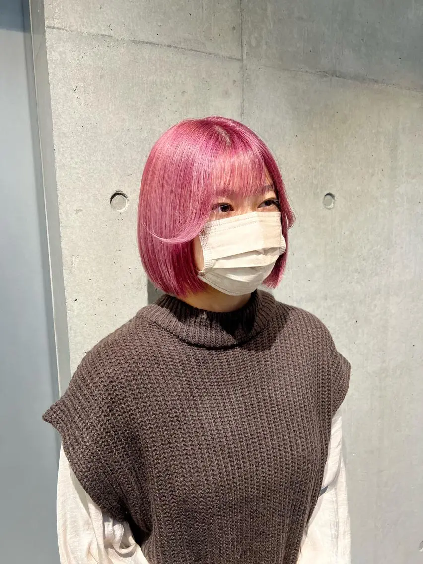 ミディアム カラー カット ヘアカラー トリートメント 赤みゼロ/透明感 カラー🌿KANTAのヘアスタイル