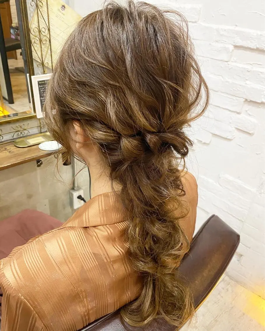 ロング まつパ・ヘアセット ♡Chinami♡のマツエク・マツパデザイン