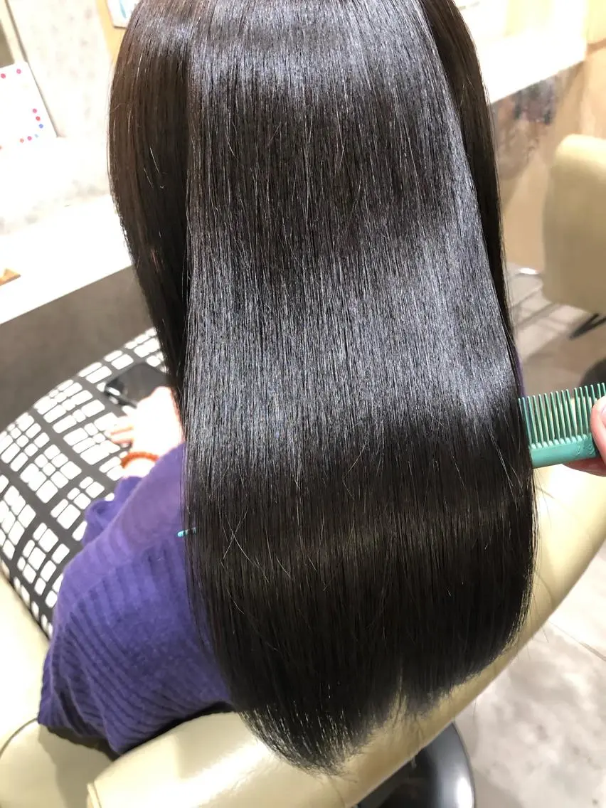 セミロング カット 縮毛矯正 トリートメント 【髪質改善特化･ 福田航洋】のヘアスタイル