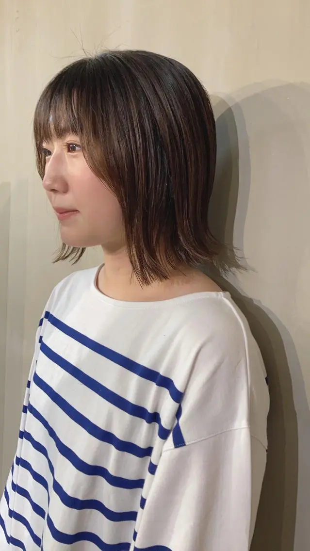 ショート ボブ 石木 美緒奈のヘアスタイル
