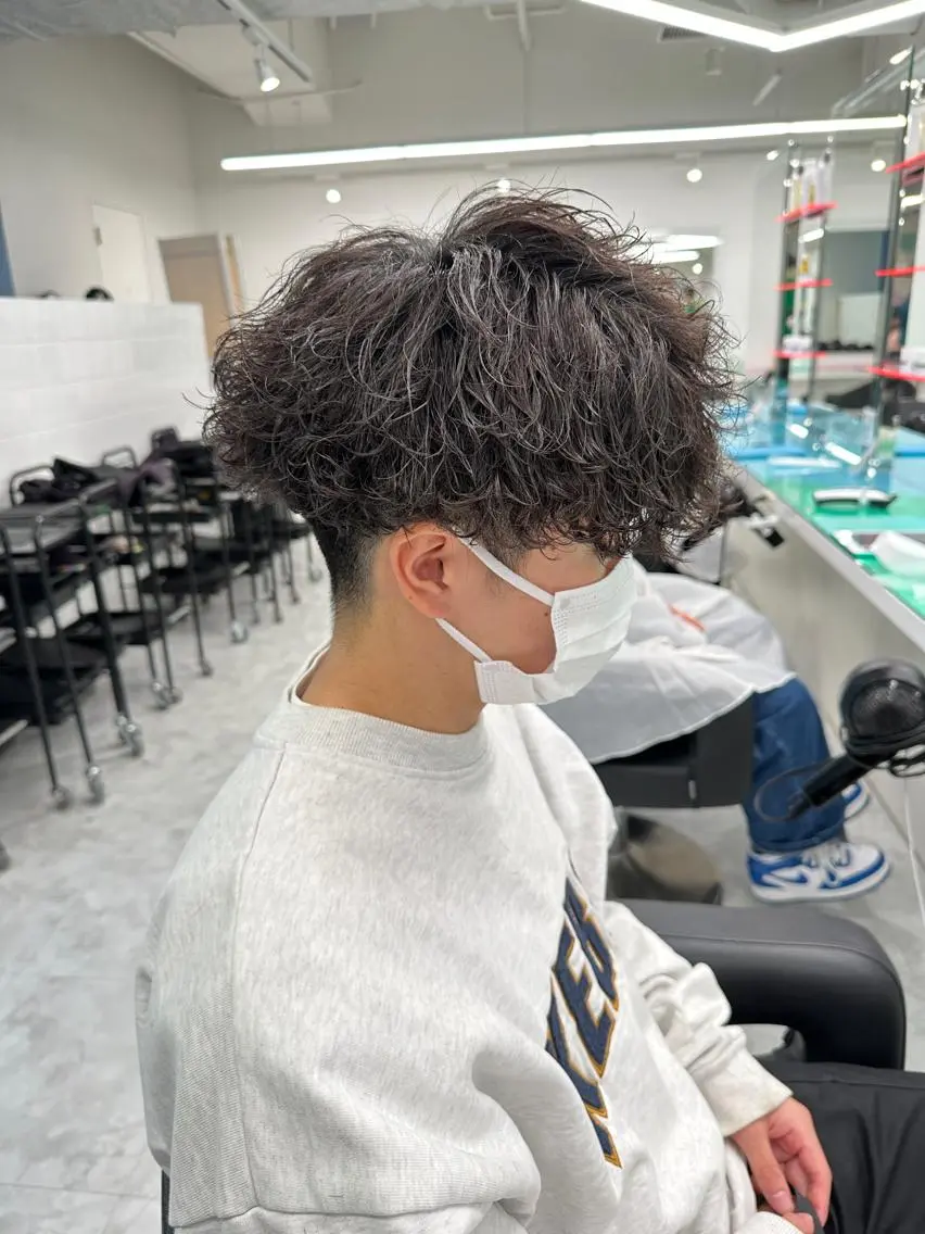 ショート カラー パーマ メンズ 【メンズサロン】 BLUCK 横浜のヘアスタイル