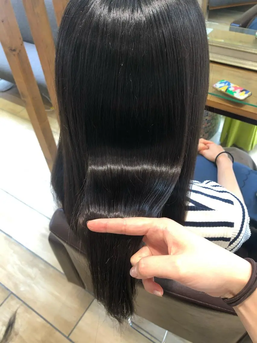 ロング トリートメント 酸熱トリートメント トリートメント layer cut 前田ヒロコのヘアスタイル
