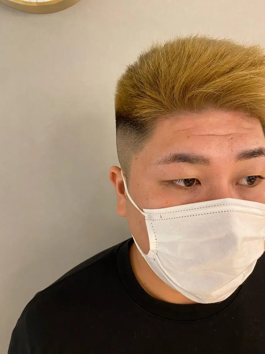 ショート カラー メンズ unopulir 景山 凌のヘアスタイル