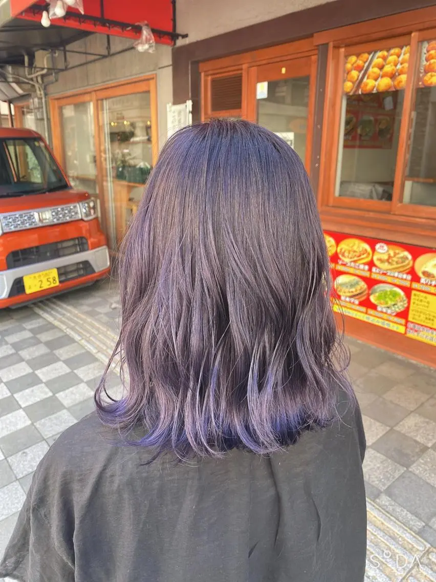 ミディアム カット ヘアカラー トリートメント _WHITE 天神店のヘアスタイル