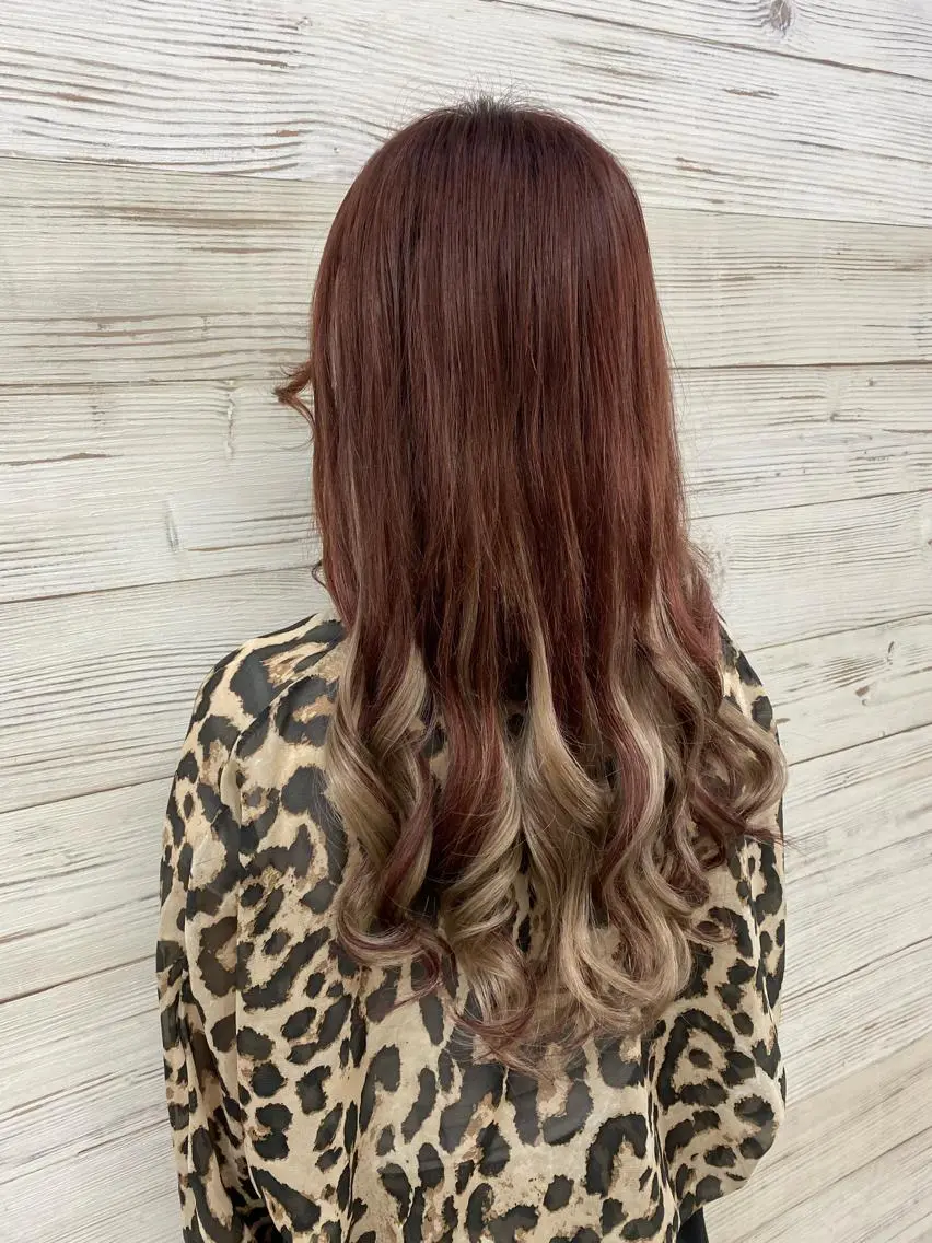 ロング カラー ヘアアレンジ ショートボブ 編み込みエクステ シールエクステ バレイヤージュ 透明感カラー FAAM Tsuneのヘアスタイル