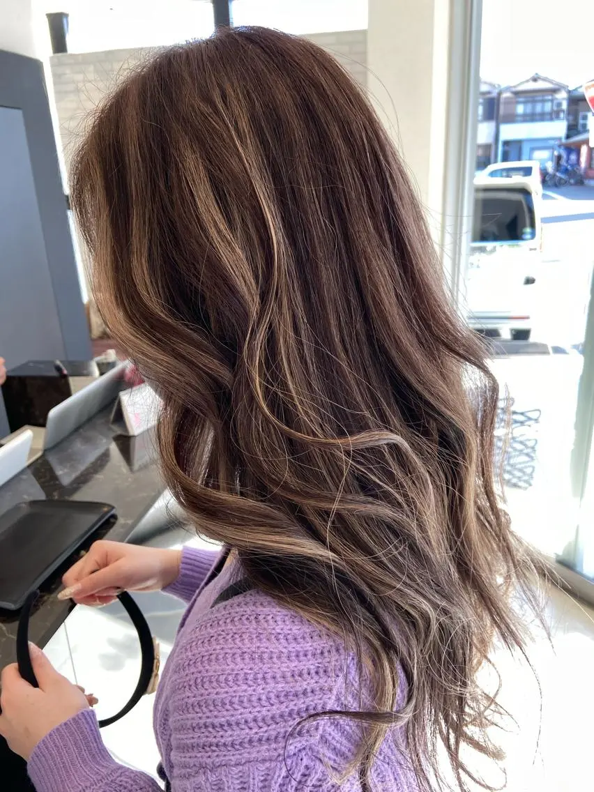 ロング カラー カット ヘアカラー トリートメント 浅川 実行のヘアスタイル