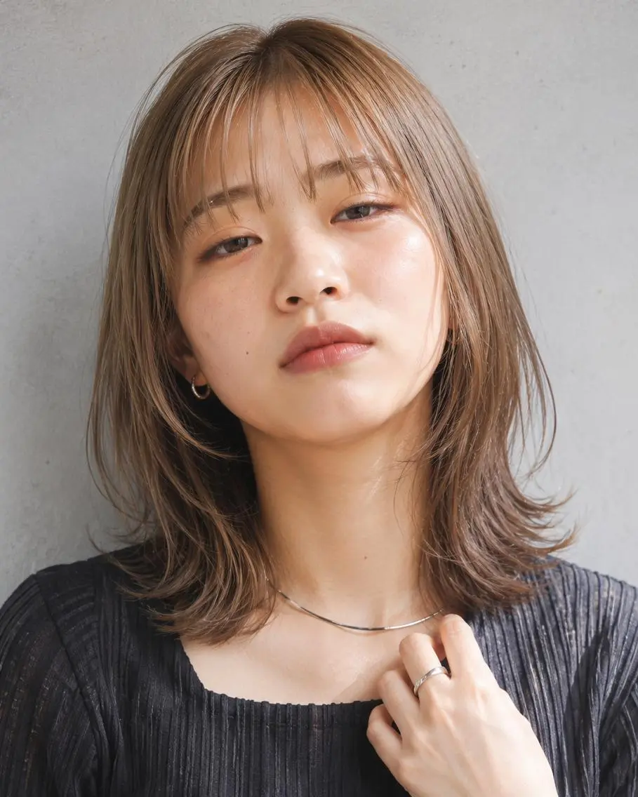 ミディアム カラーモデル募集☆ 山村梨香のヘアスタイル