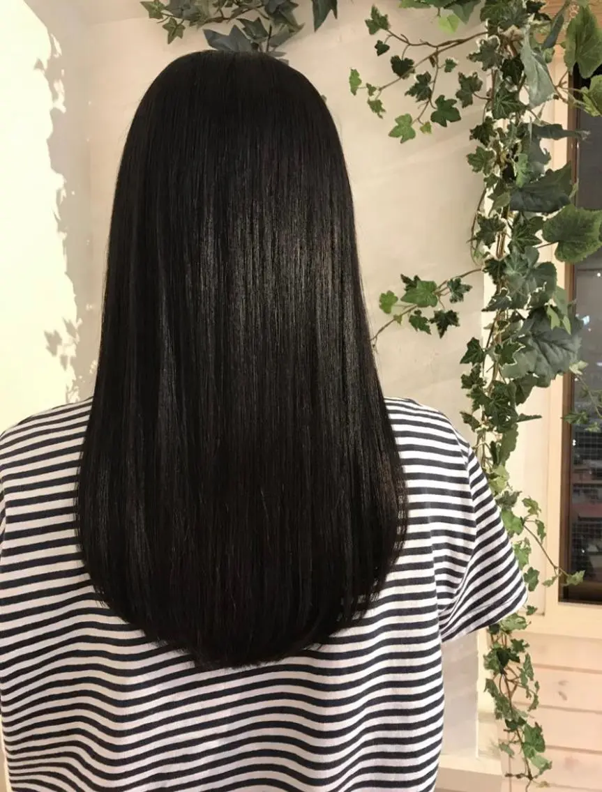 ロング 髪質改善 トリートメント あき えいみのヘアスタイル
