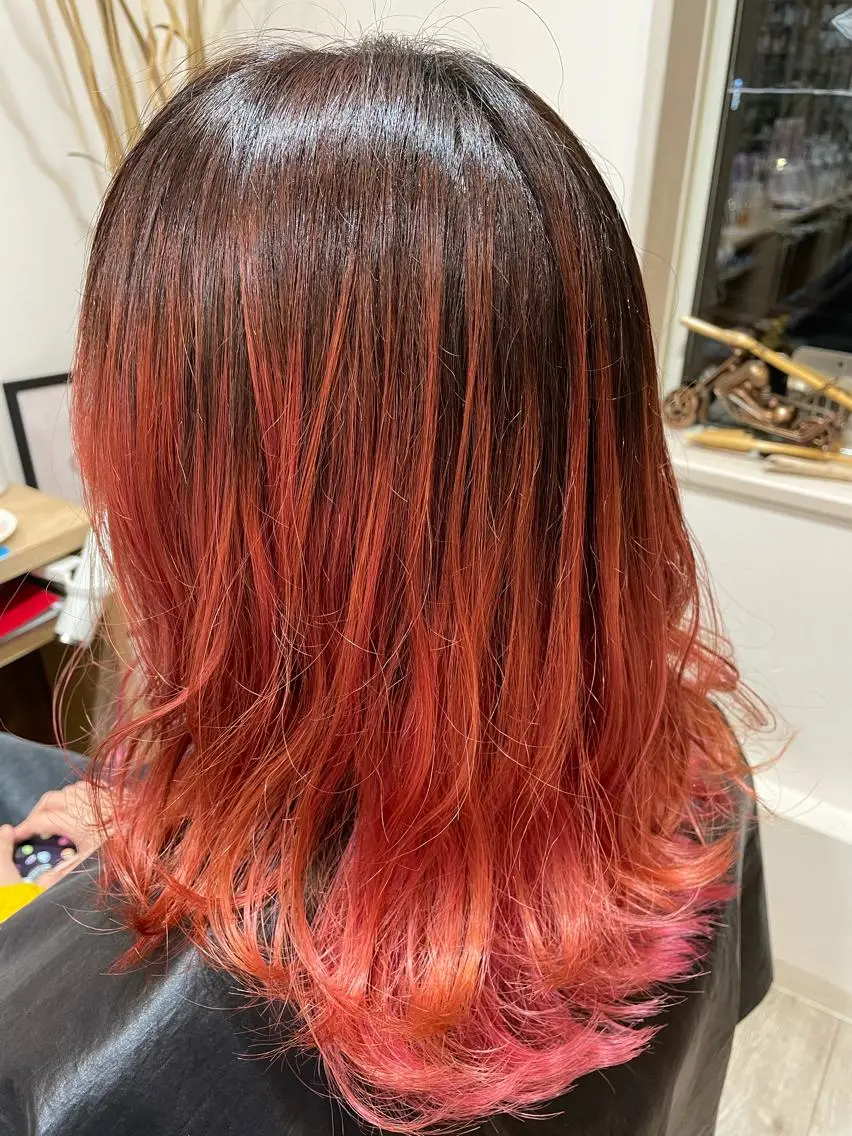ミディアム カラー ダブルカラー🎉 ハイトーン🎉スドウのヘアスタイル