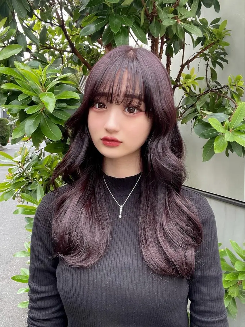 セミロング カラー カット ヘアカラー トリートメント 顔周りカット 【オノザワリョウ】のヘアスタイル