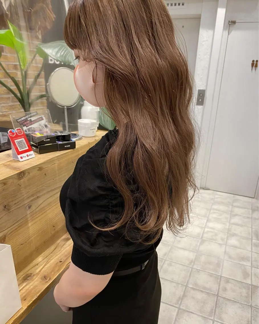 ロング カラー ベージュカラー ミルクティーベージュ 🌟アレンジが似合う カラー🌟Rumiのヘアスタイル