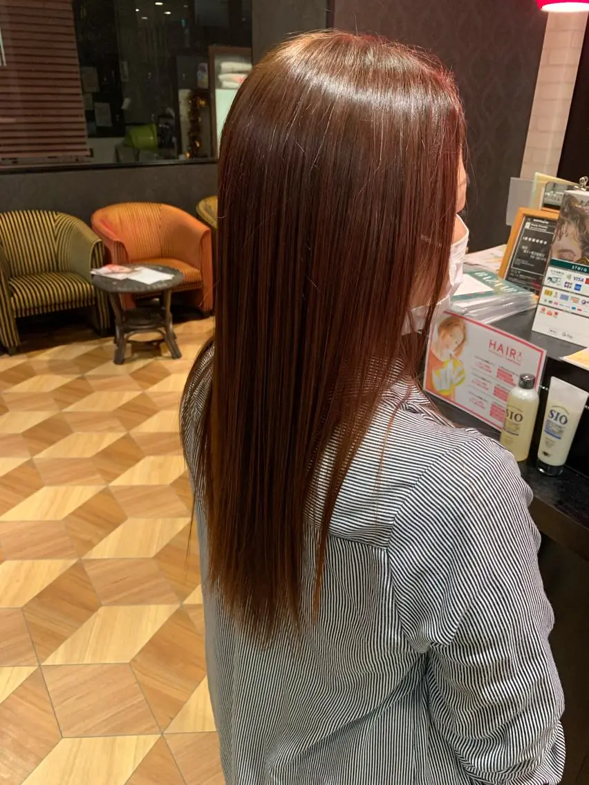ロング カット ヘアカラー 縮毛矯正 トリートメント 髪質改善/ブリーチ/ メンズパーマ遠藤勇輝のヘアスタイル