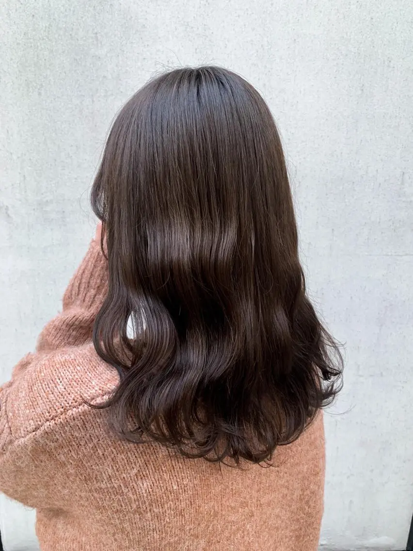 セミロング カラー ヘアアレンジ ブリーチ カット ヘアカラー トリートメント yuka .のヘアスタイル