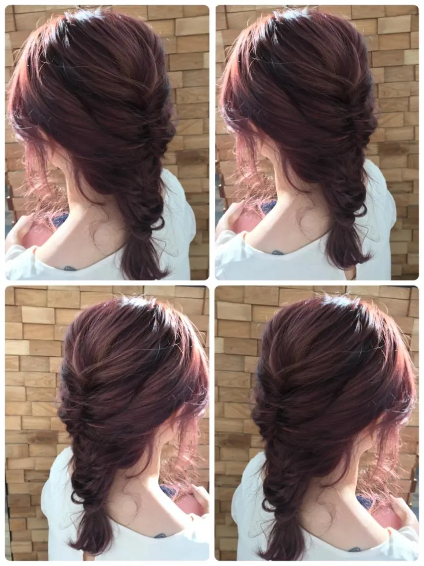 ミディアム カラー パーマ ヘアアレンジ メンズ 豊橋美容院 ソンリエのヘアスタイル