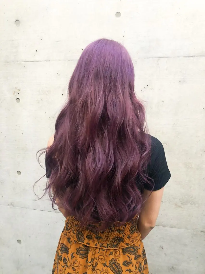ロング カラー ヘアアレンジ ブリーチ バイオレットカラー ミニモお気に入り数 No.1宍戸雄弥のヘアスタイル