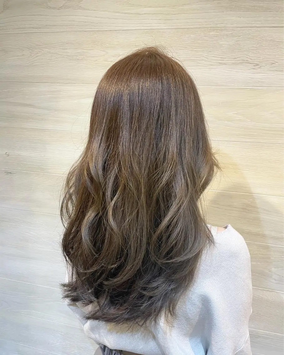 ロング カラー 透明感カラー グレージュ ツヤ髪/髪質改善 🌼Minamiのその他イメージ