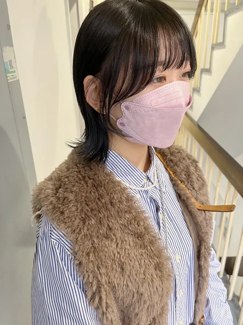 ミディアム カラー ヘアアレンジ サイドバング カット ヘアカラー トリートメント 学割有り/清楚/韓国 風/レイヤー/拓朗のヘアスタイル