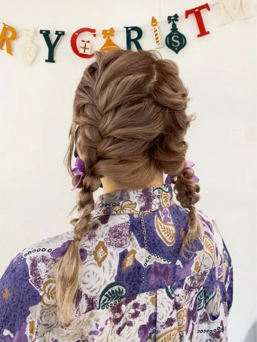 ヘアアレンジ ヘアメイク エンカレッジのヘアスタイル