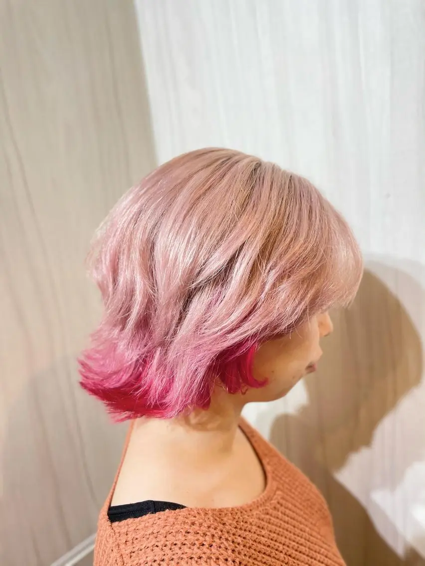 ショート ヘアアレンジ ✨錦糸町ブリーチ/ ホワイトカラー皇気✨のヘアスタイル