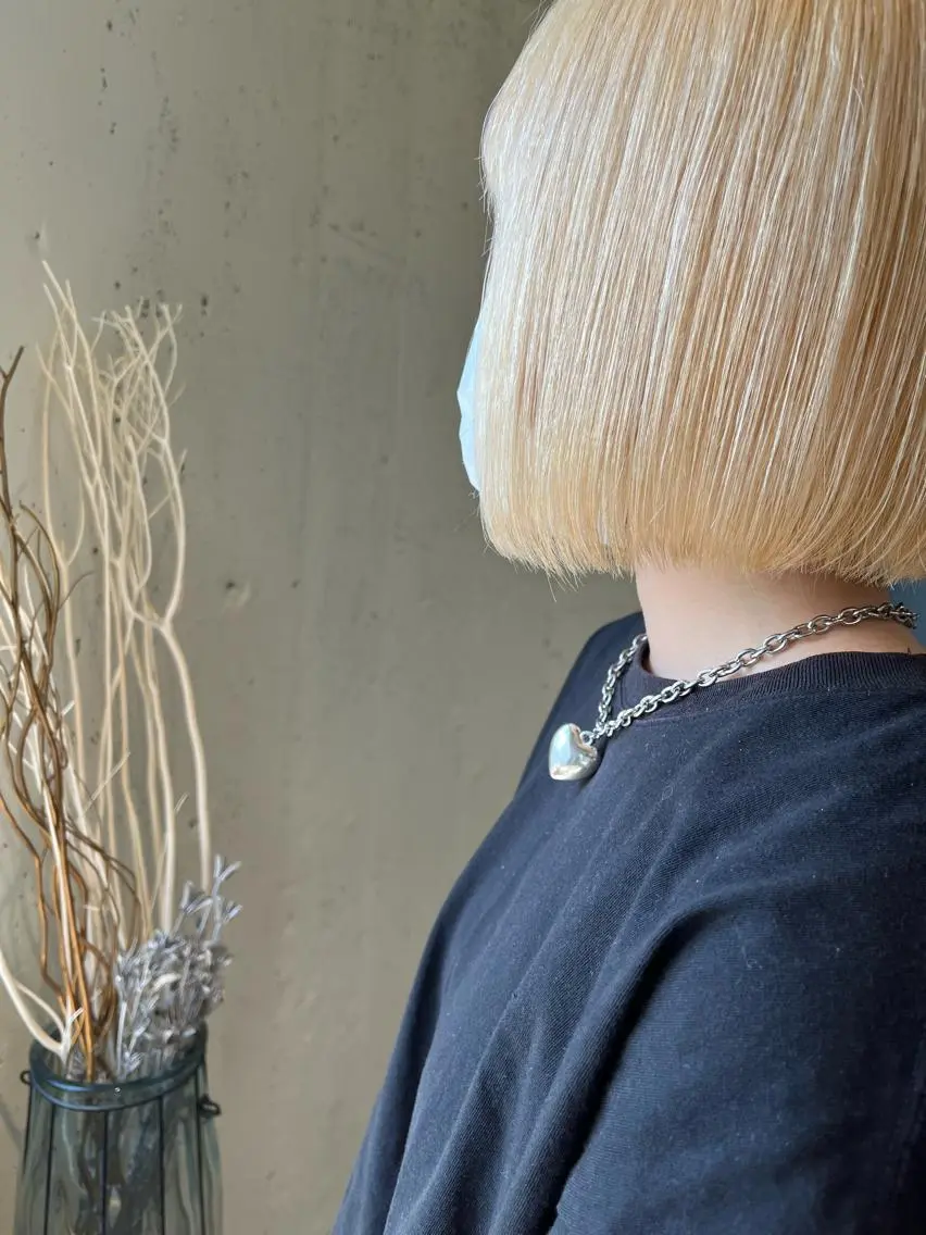 ショート カラー 透明感ハイトーン🦄 キラ🌈のヘアスタイル