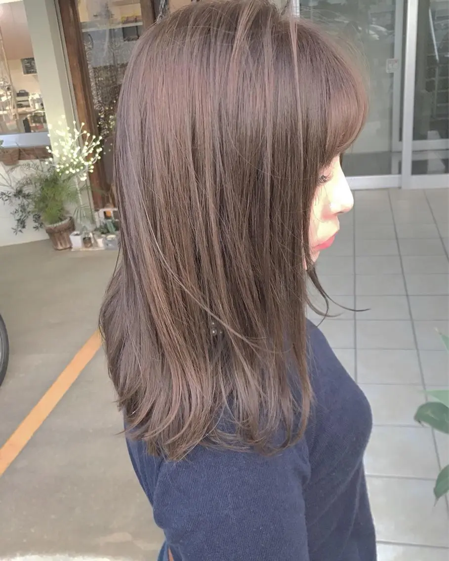 ミディアム カラー カット ヘアカラー トリートメント grand juteのヘアスタイル