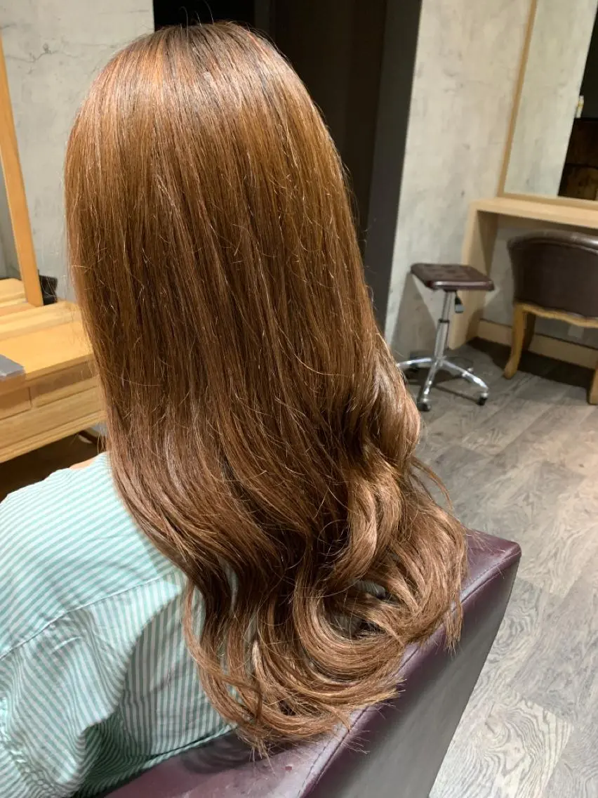 セミロング カラー シールエクステ エクステ エクステ エクステ KAZUMAのヘアスタイル