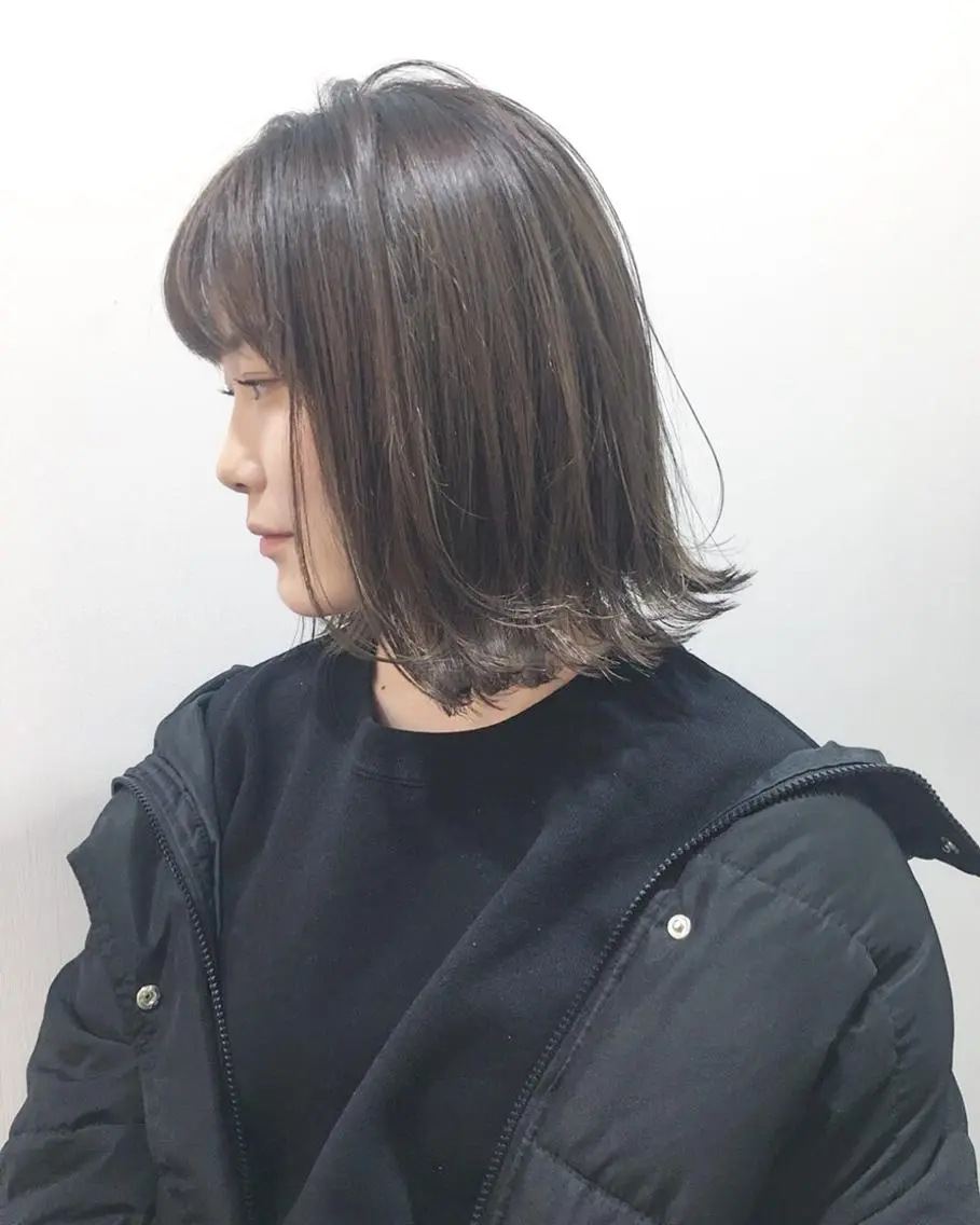 セミロング カット ヘアカラー トリートメント テディ teddyのヘアスタイル