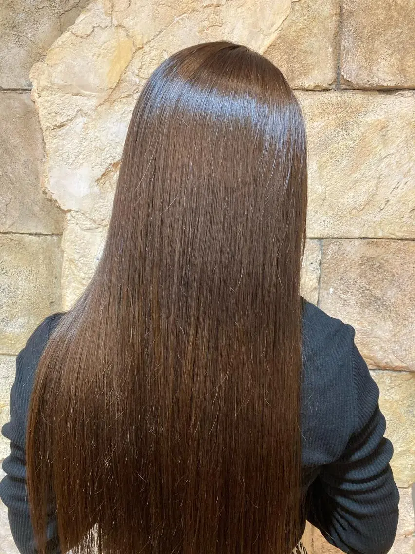 ロング カラー 水島 悠香子のヘアスタイル