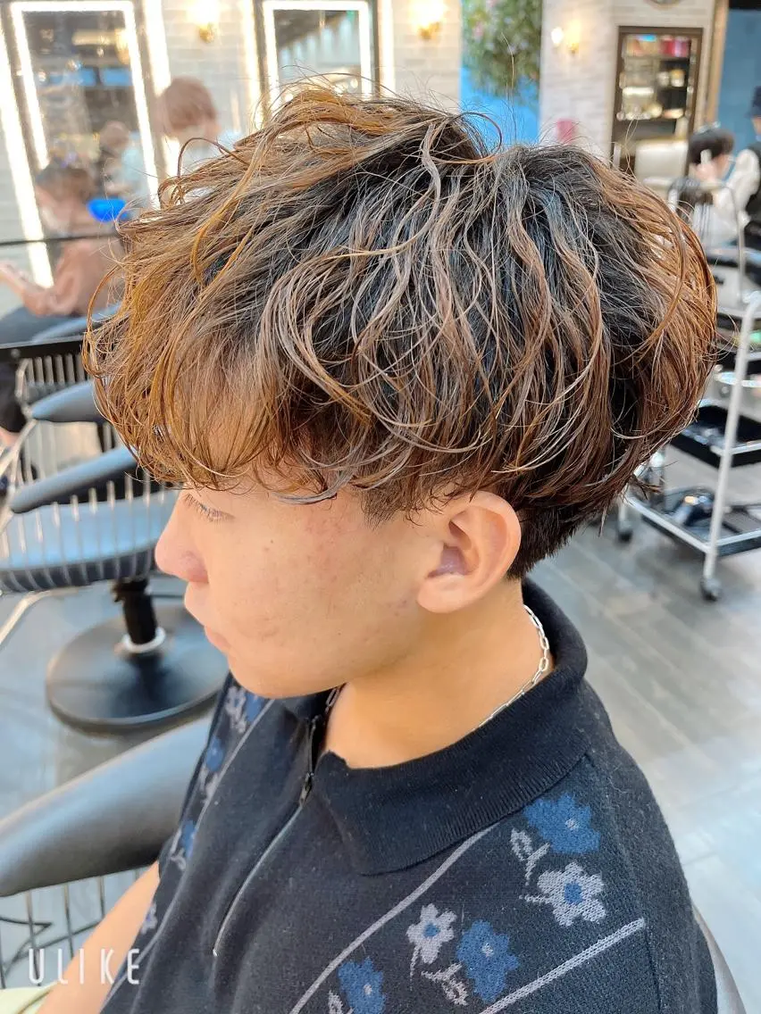 ショート パーマ メンズ メンズパーマ メンズパーマ特化/ メッシュ/薫/店長のヘアスタイル