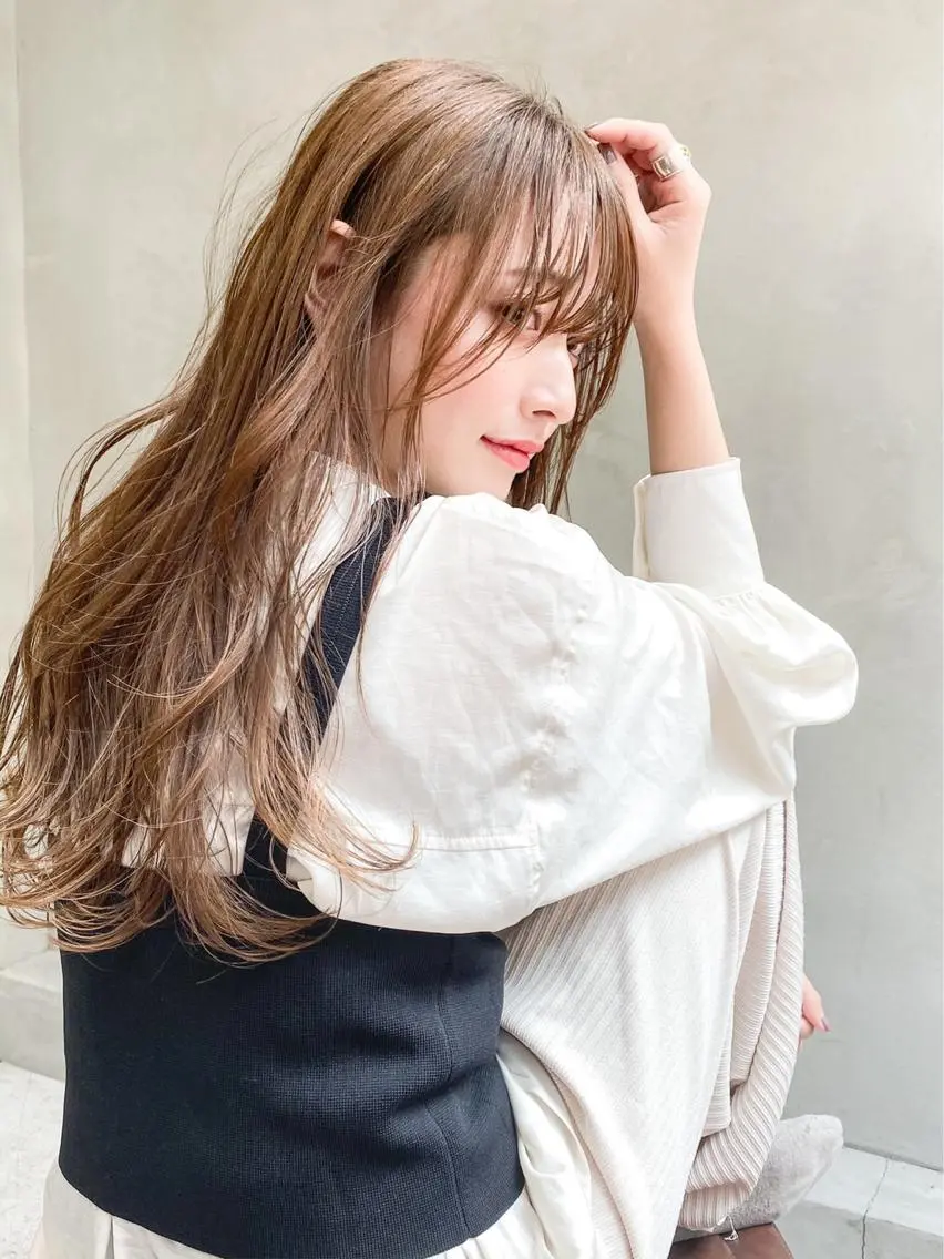 ロング 天使の羽バング・フェザーバング うざバング 大宮/山口 竣也のヘアスタイル