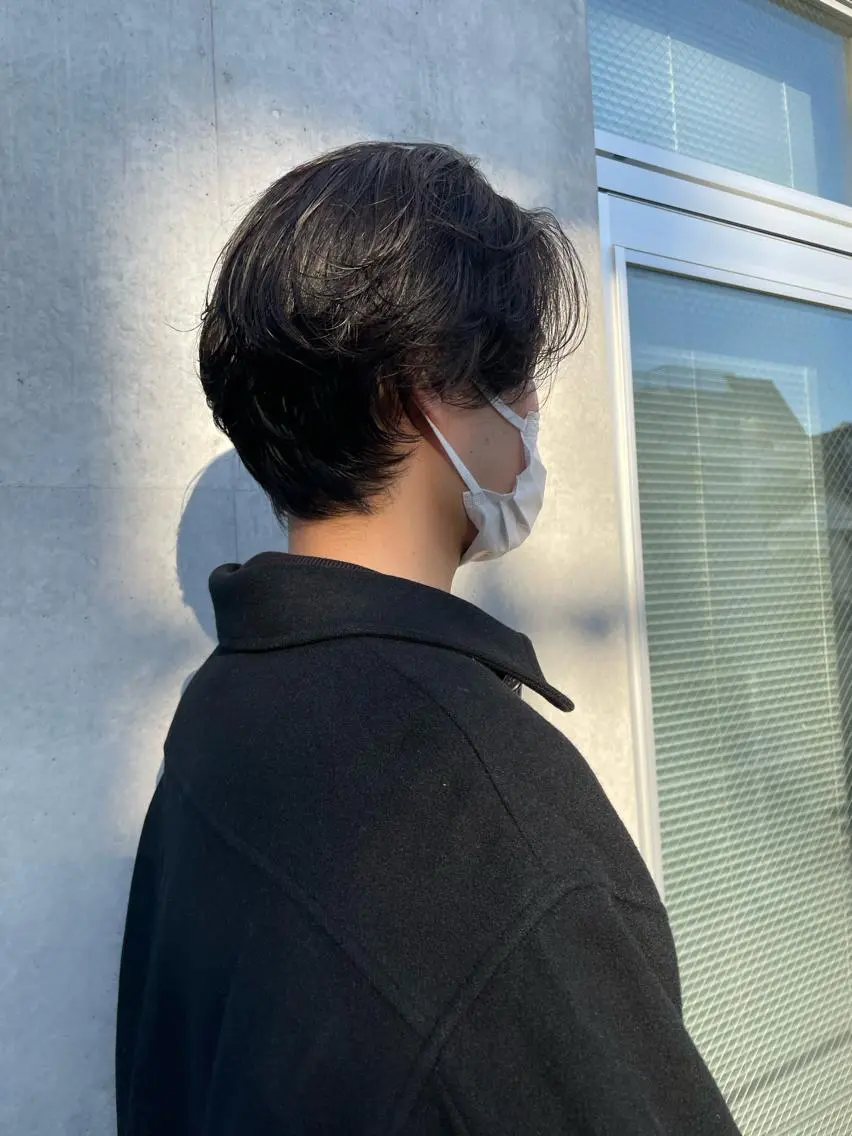 パーマ メンズ カット パーマ 佐伯 和佳のヘアスタイル