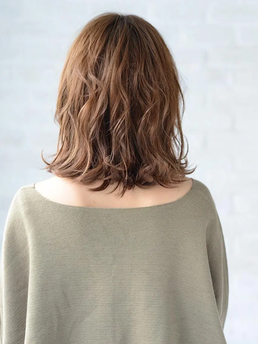 ミディアム カラー パーマ ショート/ボブ オオタダイスケのヘアスタイル