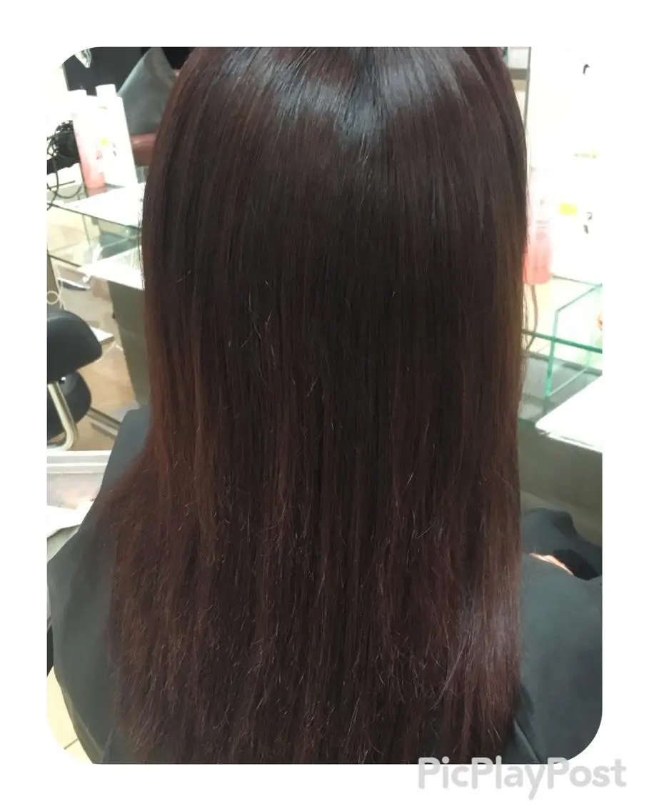 ロング カラー 斎藤 みくのヘアスタイル