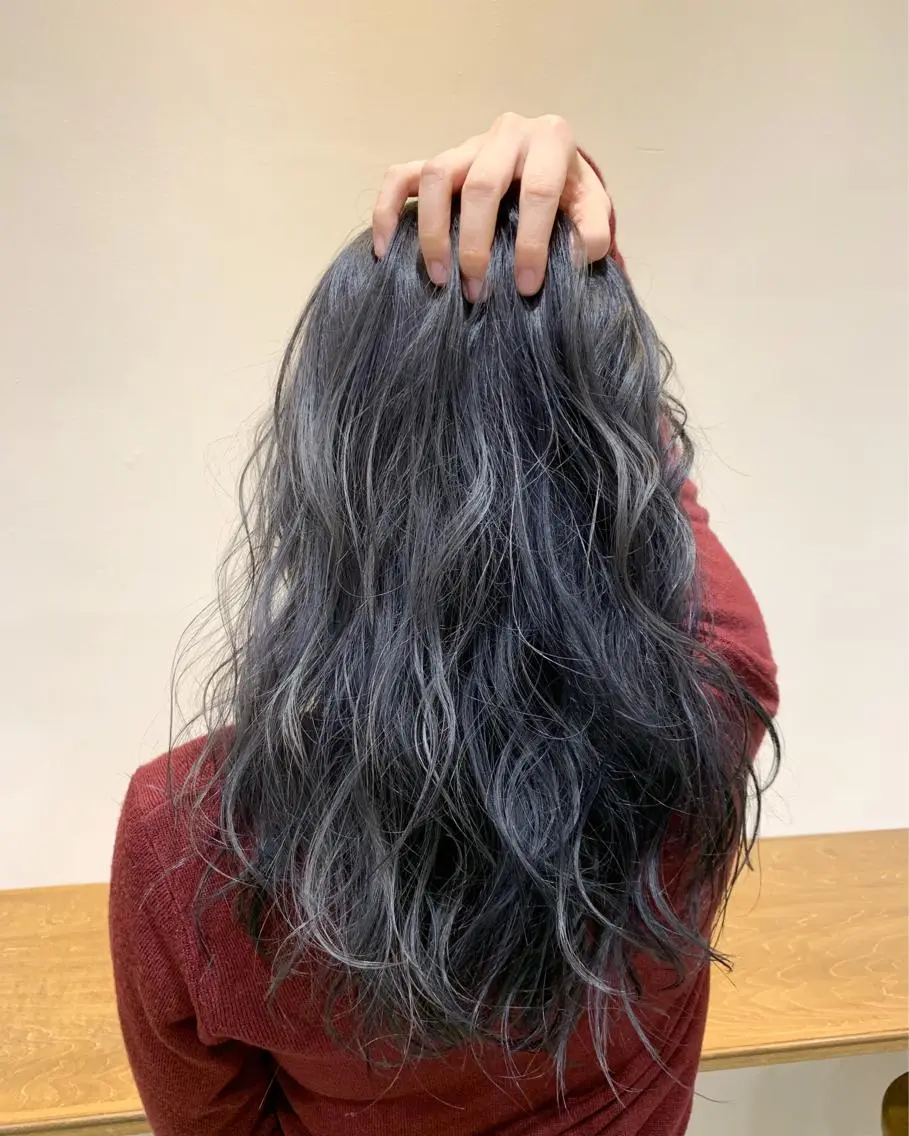 ロング アッシュ ヘアカラー トリートメント ヘッドスパ ヘアセット 大宮/山口 竣也のヘアスタイル
