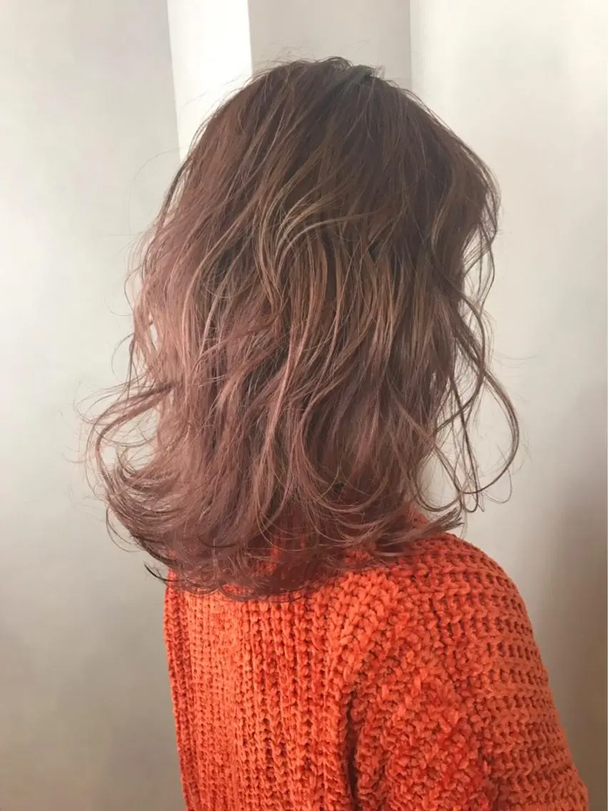 セミロング カラー カット ヘアカラー BROCANTE立川 karasawa.nのヘアスタイル