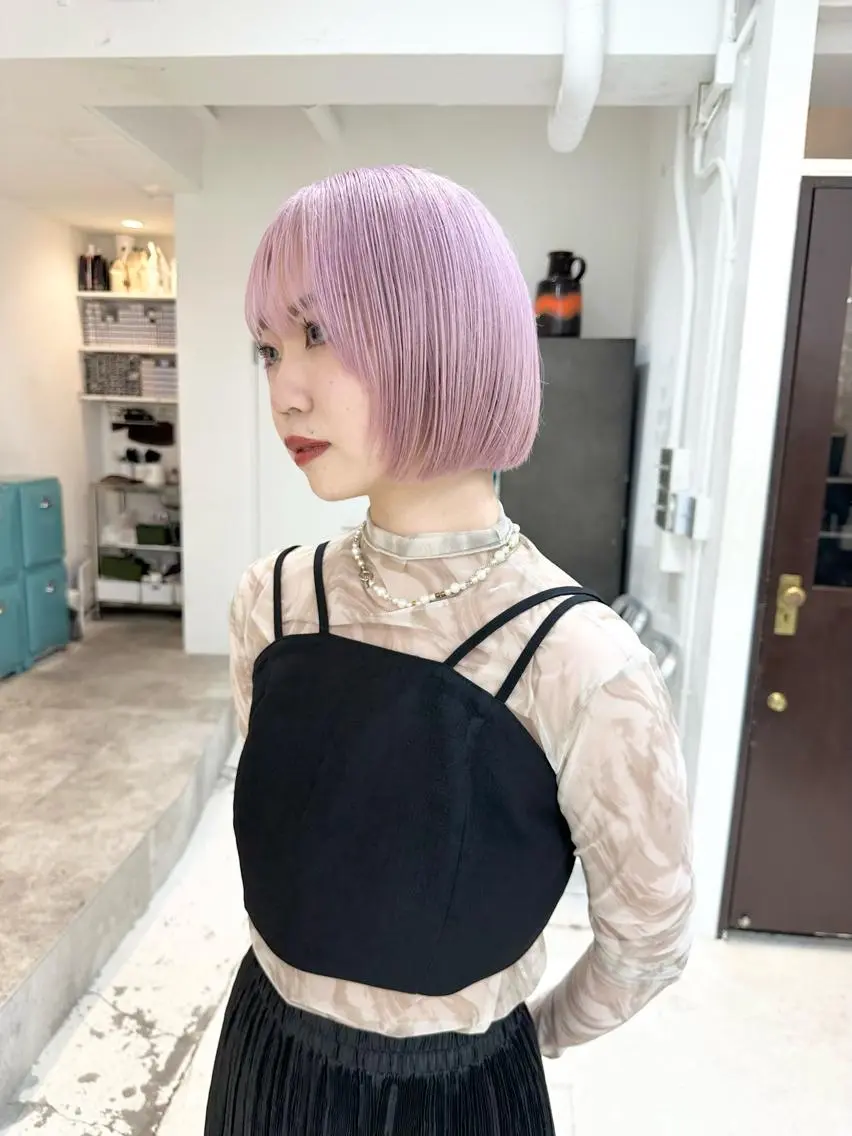 ショート カラー ヘアカラー トリートメント kai .のヘアスタイル