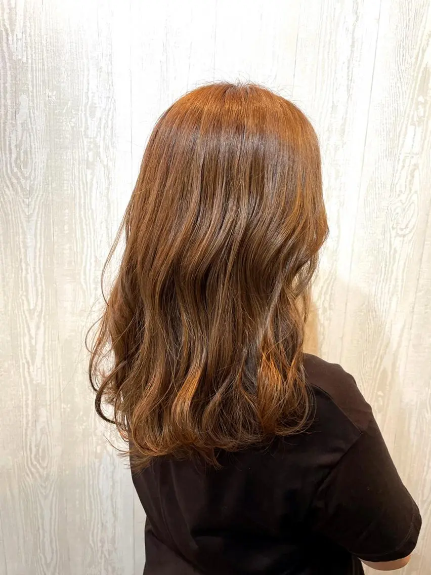 セミロング カラー ハイライトカラー ハイライト カット ヘアカラー トリートメント TELA HAIR 守谷のヘアスタイル