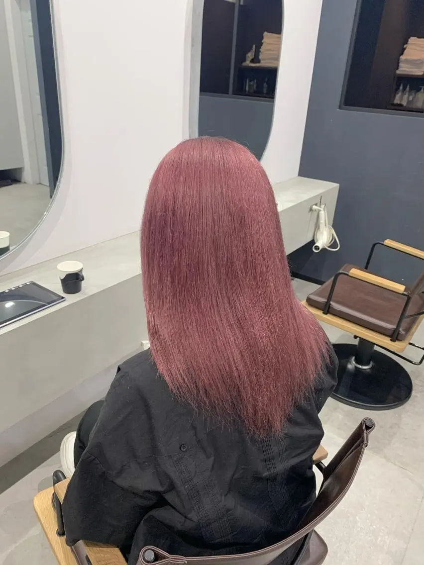 ミディアム カラー カット ヘアカラー トリートメント little 小濱彰太のヘアスタイル
