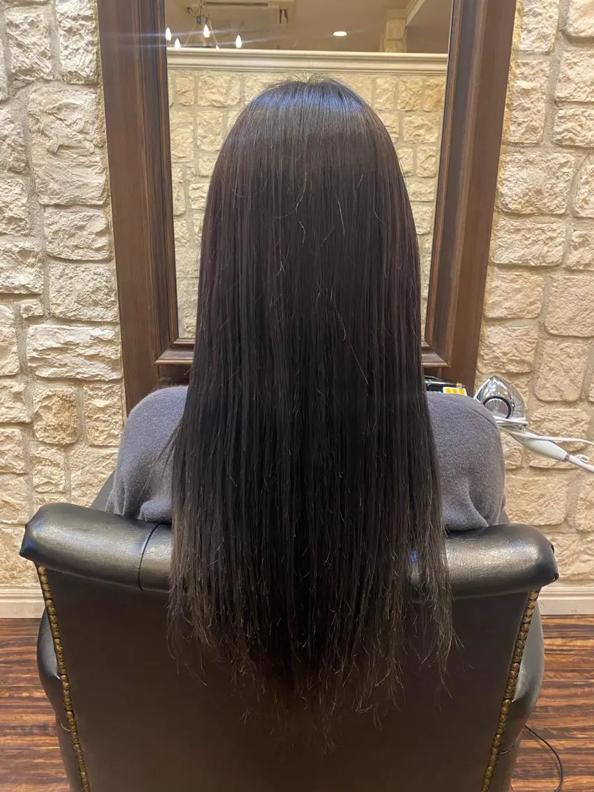 ロング カラー ラベンダーカラー シルバー ブリーチカラー⸜♡⸝ クルミ🐍のヘアスタイル