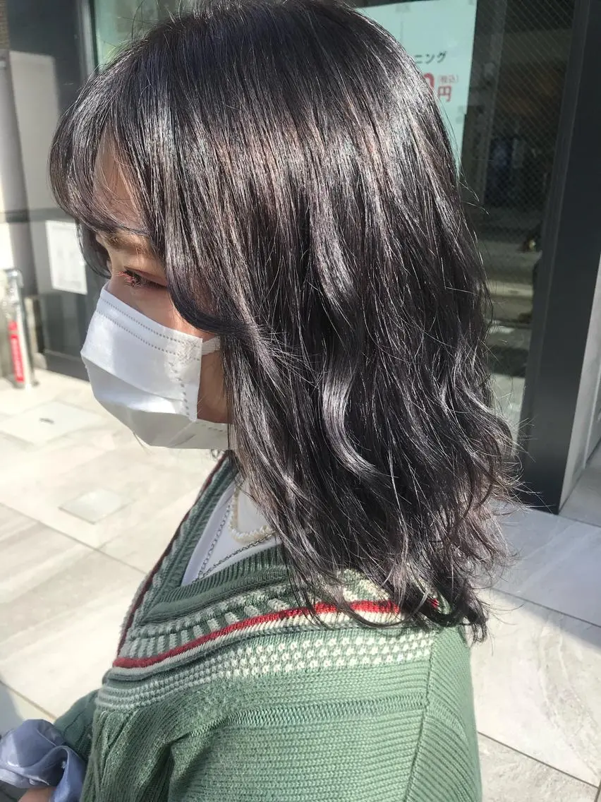 ミディアム 天野 優美のヘアスタイル