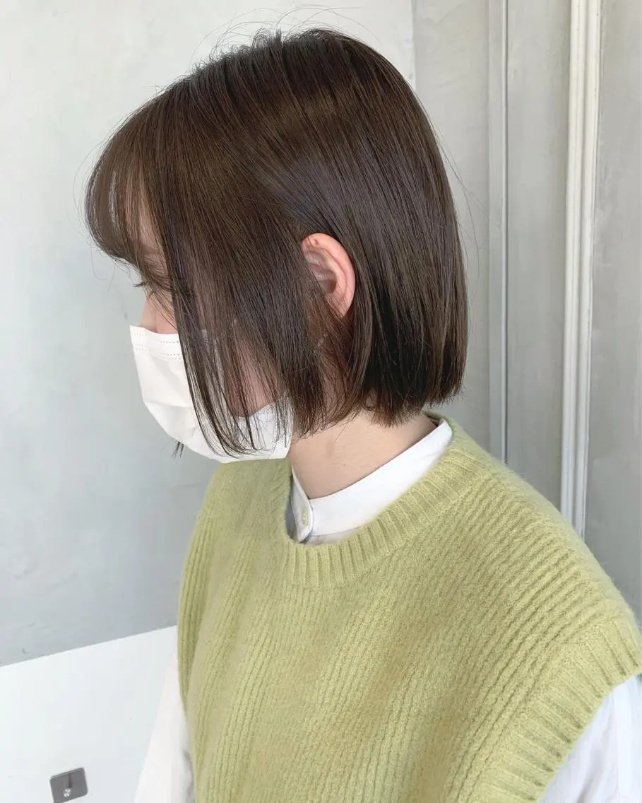 ミディアム カラー ブリーチ ブリーチなしカラー minami🪷 暖色カラーのヘアスタイル