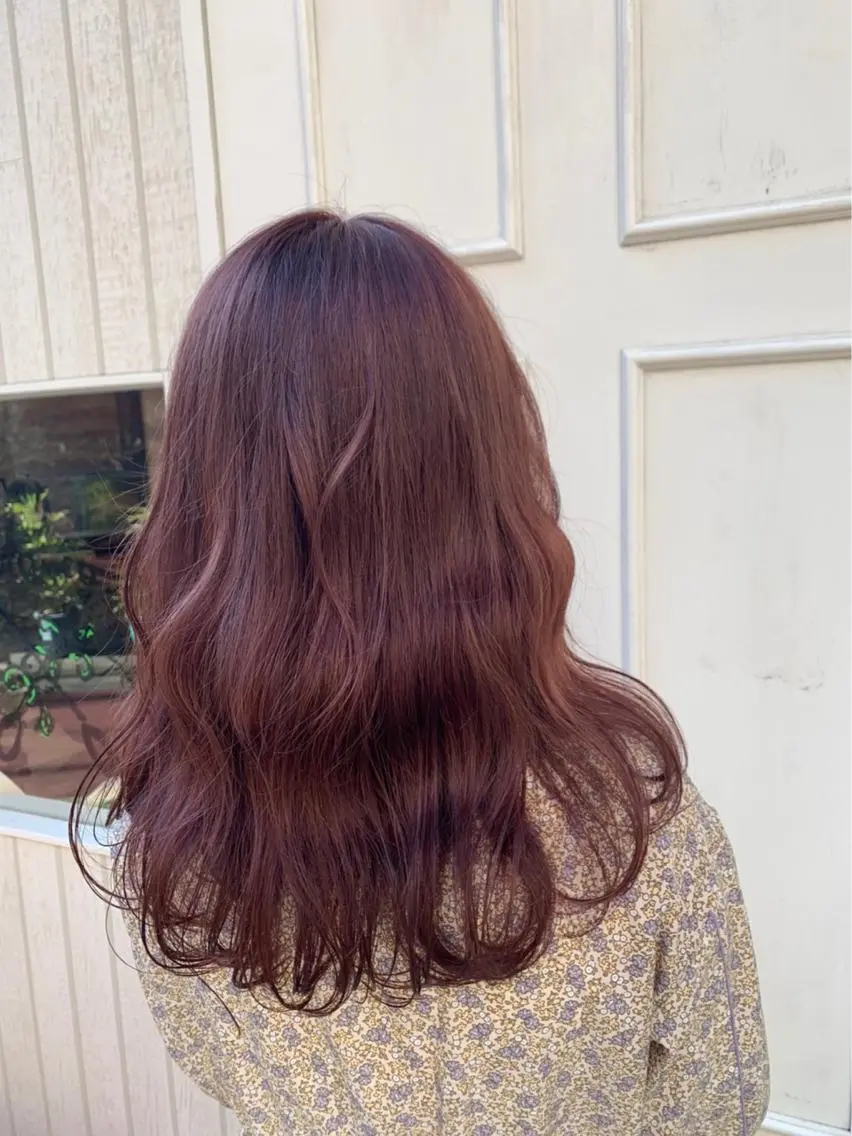 セミロング カラー カシス 🫟Blanco🫟 Color&Careのヘアスタイル