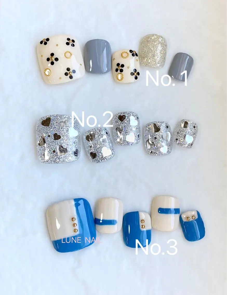 ショート ネイル シンプルネイル フットネイル LUNE NAILのその他イメージ